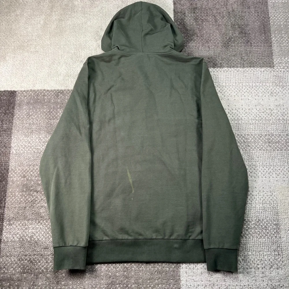 Oakley Mens Full Zip Hoodie Green Regular Fit Logo FOA400532 Size Large L - Picture 5 of 8